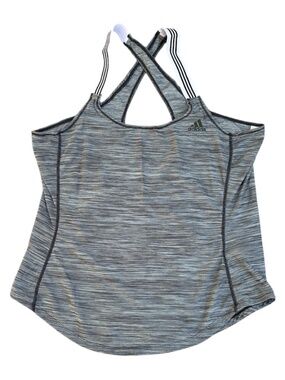 Adidas Climalite Women’s M Gray Athletic Tank Top Workout Activewear